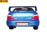 Subaru Impreza WRX 4WD 2.0l ab Bj. 00 u. WRX STI 2.0l ab Bj. 02 REMUS Sound Sportauspuff 98mm schräg inkl. Vorschalldämpfer Edelstahl Endschalldämpfer WILD LABEL